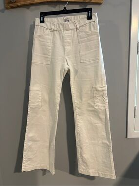 FLOG Off-White Wide Leg Utility Pants